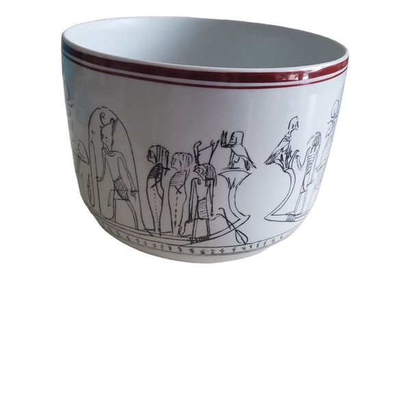 Block Vista Alegre Portugal Vintage Brooklyn Museum Egyptian Porcelain Bowl Vase - Picture 2 of 11